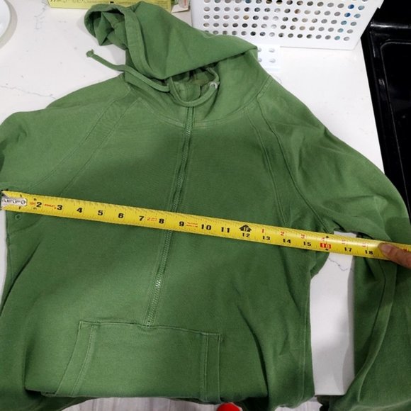 Gap Body Green Half Zip Cotton Hoodie (Size S) - Picture 11 of 11